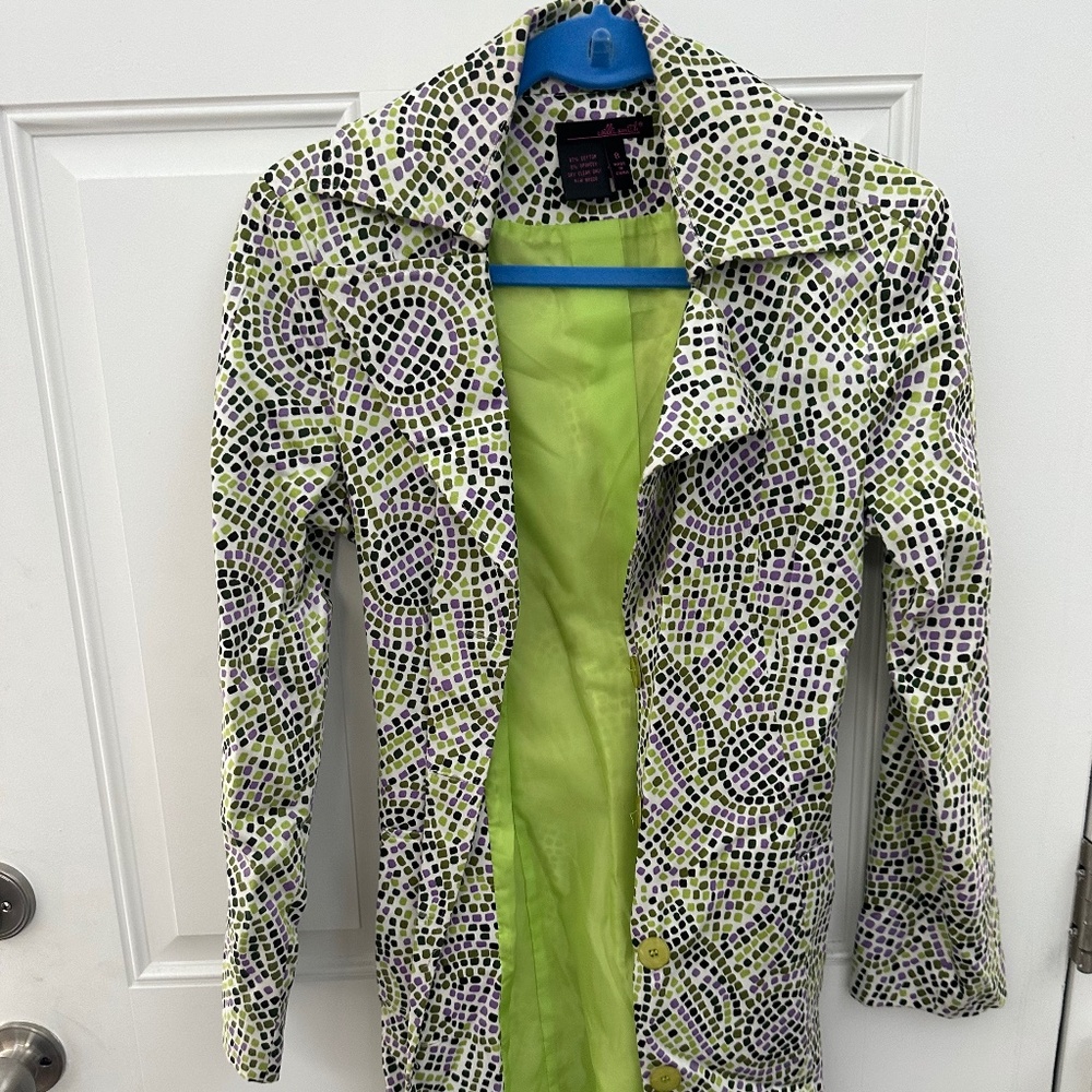 Colorful trench coat